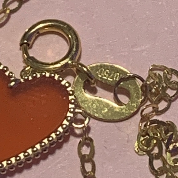 COPY - 18k Solid Gold Heart Bracelet - Picture 6 of 6